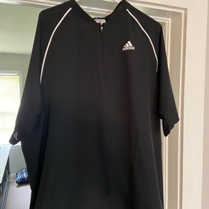 Black Adidas quarter zip pullover/cage jacket. Size XL